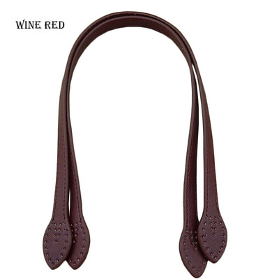 60 cm PU-nahast käepidemed Vastupidavad õlakotid Eemaldatav vöö Naiste lehtedest käekotirihmad DIY käsitsi valmistatud asenduskäepideme rihmad