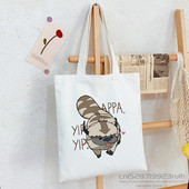 Avatar Az utolsó légidomár Aang és Appa Anime Grafikus Hipster Rajzfilm Nyomtatott Bevásárlótáskák Lányok Divat Alkalmi csomag Kézitáska