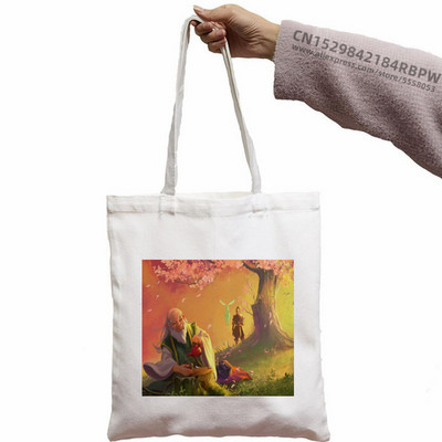 Avatar Az utolsó légidomár Aang és Appa Anime Grafikus Hipster Rajzfilm Nyomtatott Bevásárlótáskák Lányok Divat Alkalmi csomag Kézitáska