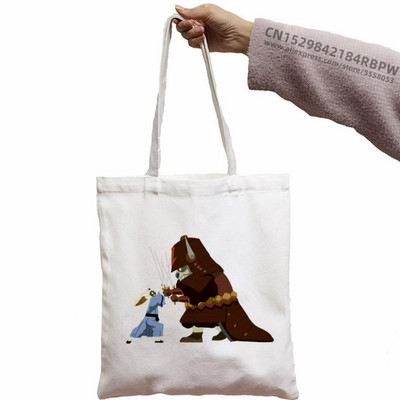 Avatar Az utolsó légidomár Aang és Appa Anime Grafikus Hipster Rajzfilm Nyomtatott Bevásárlótáskák Lányok Divat Alkalmi csomag Kézitáska