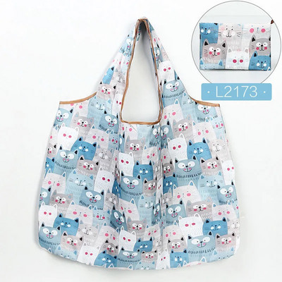 Velika najlonska ženska torba za kupnju, sklopiva torba za višekratnu upotrebu, torba za kupnju, ručna torba, ekološka torba, velike torbe