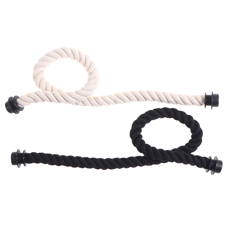 Nauja 1 pora ilgų trumpų juodų natūralių kanapinių virvių rankena O maišui Obag Moteriška rankinė Klasikinis mini EVA krepšys