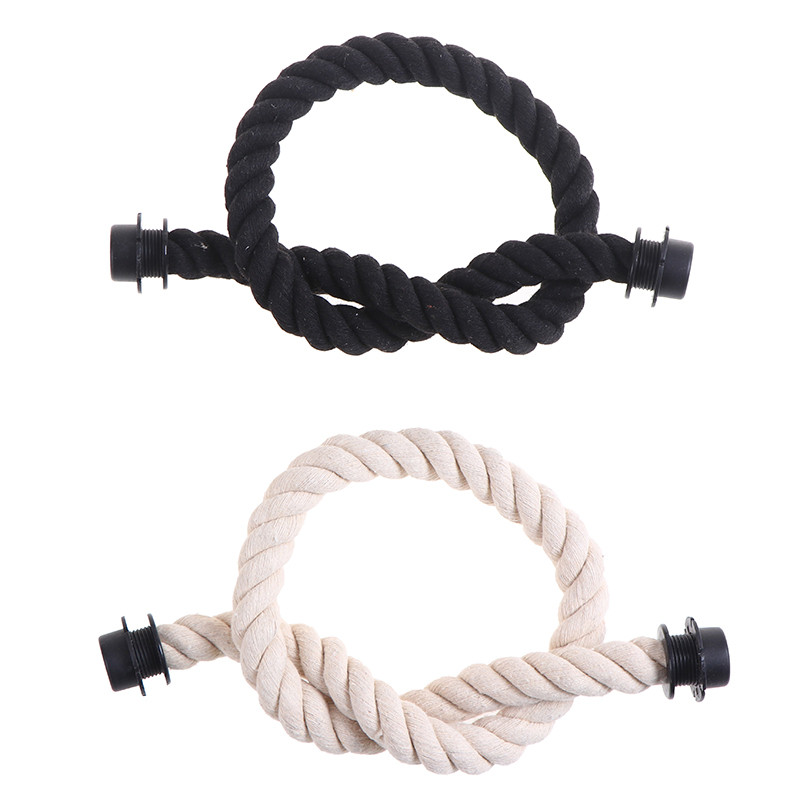 Nauja 1 pora ilgų trumpų juodų natūralių kanapinių virvių rankena O maišui Obag Moteriška rankinė Klasikinis mini EVA krepšys