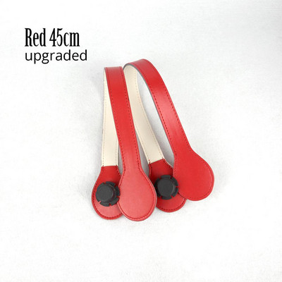 TANQU ilga trumpa plokščia rankena, skirta obag Dirbtinės PU odinės rankenos nuleidimo formos galas O krepšiui OCHIC Obag '50