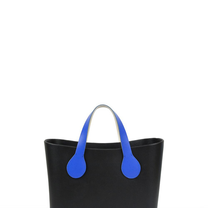 TANQU ilga trumpa plokščia rankena, skirta obag Dirbtinės PU odinės rankenos nuleidimo formos galas O krepšiui OCHIC Obag '50