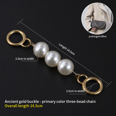 WUTA Extensie Lanț de perle pentru LV Curea pentru geantă de mână Extensoare Cureaua pentru geantă Transformare Curea de umăr Crossbody Accesorii pentru genți