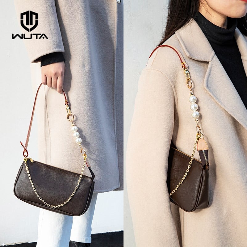 WUTA Extensie Lanț de perle pentru LV Curea pentru geantă de mână Extensoare Cureaua pentru geantă Transformare Curea de umăr Crossbody Accesorii pentru genți
