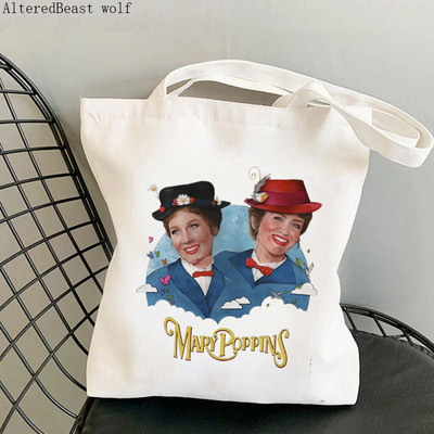 Ženske kupce praktički savršene u svakom pogledu Mary Poppins torba Harajuku Shopping platnena torba torba za djevojke Ženska torba na rame