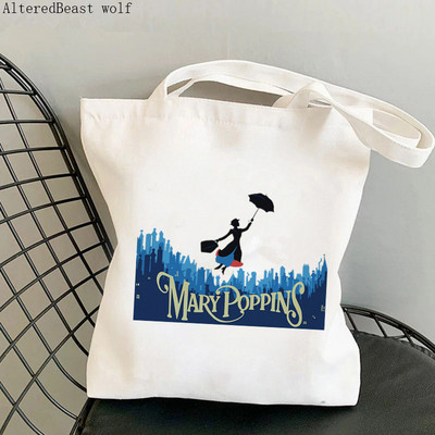 Ženske kupce praktički savršene u svakom pogledu Mary Poppins torba Harajuku Shopping platnena torba torba za djevojke Ženska torba na rame