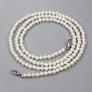 Perlų imitacijos grandinės priedų krepšio dirželis įstrižas pečių dirželio krepšio grandinėlė moteriškas metalinis krepšio dirželis „pasidaryk pats“ gaminių priedai