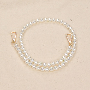 Perlų imitacijos grandinės priedų krepšio dirželis įstrižas pečių dirželio krepšio grandinėlė moteriškas metalinis krepšio dirželis „pasidaryk pats“ gaminių priedai