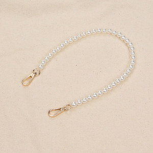 Perlų imitacijos grandinės priedų krepšio dirželis įstrižas pečių dirželio krepšio grandinėlė moteriškas metalinis krepšio dirželis „pasidaryk pats“ gaminių priedai