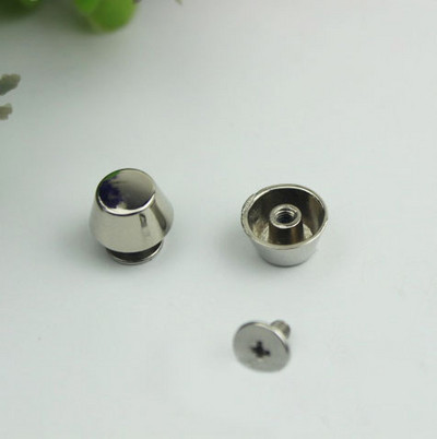 20 szett Rose Gold fém kiváló minőségű bőr táska kézitáska pénztárca alja lábvédő körömcsavaros öv visszacsavarható gomb szegecs tüske