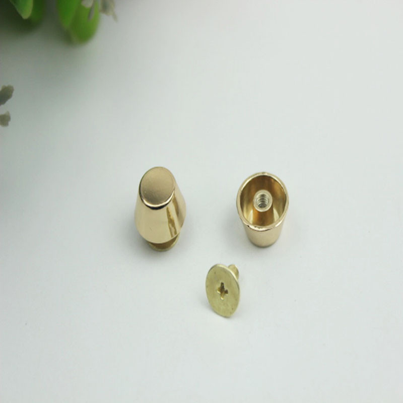 20 szett Rose Gold fém kiváló minőségű bőr táska kézitáska pénztárca alja lábvédő körömcsavaros öv visszacsavarható gomb szegecs tüske