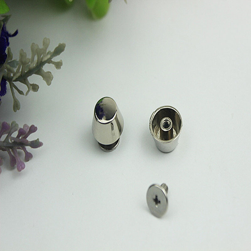 20 szett Rose Gold fém kiváló minőségű bőr táska kézitáska pénztárca alja lábvédő körömcsavaros öv visszacsavarható gomb szegecs tüske