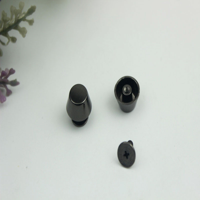 20 szett Rose Gold fém kiváló minőségű bőr táska kézitáska pénztárca alja lábvédő körömcsavaros öv visszacsavarható gomb szegecs tüske