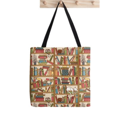 Ženska torba za kupovinu Knjižnica, mačke, knjige, torba za knjige, Harajuku, platnena torba za kupovinu, torba za djevojčice, ženska torba, torba na rame