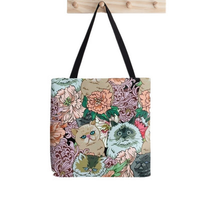 Ženska torba za kupovinu Knjižnica, mačke, knjige, torba za knjige, Harajuku, platnena torba za kupovinu, torba za djevojčice, ženska torba, torba na rame