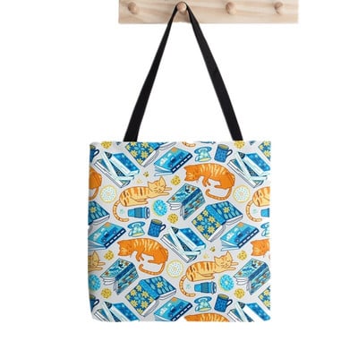 Ženska torba za kupovinu Knjižnica, mačke, knjige, torba za knjige, Harajuku, platnena torba za kupovinu, torba za djevojčice, ženska torba, torba na rame