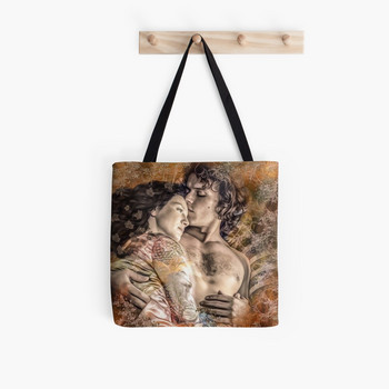 Γυναικεία τσάντα Shopper Outlander in Typography Τσάντα Kawaii Harajuku Shopping Canvas Shopper Τσάντα για κορίτσι Τσάντα ώμου Tote Lady Bag