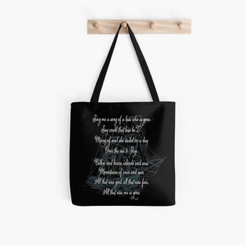 Γυναικεία τσάντα Shopper Outlander in Typography Τσάντα Kawaii Harajuku Shopping Canvas Shopper Τσάντα για κορίτσι Τσάντα ώμου Tote Lady Bag