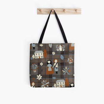 Γυναικεία τσάντα Shopper Outlander in Typography Τσάντα Kawaii Harajuku Shopping Canvas Shopper Τσάντα για κορίτσι Τσάντα ώμου Tote Lady Bag