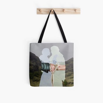 Γυναικεία τσάντα Shopper Outlander in Typography Τσάντα Kawaii Harajuku Shopping Canvas Shopper Τσάντα για κορίτσι Τσάντα ώμου Tote Lady Bag