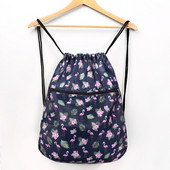 Összecsukható vízálló zsinóros hátizsák edzőtermi edzéshez szabadtéri futás utazáshoz Rajzfilm iskolai környezetbarát bevásárlótáska cipzárral