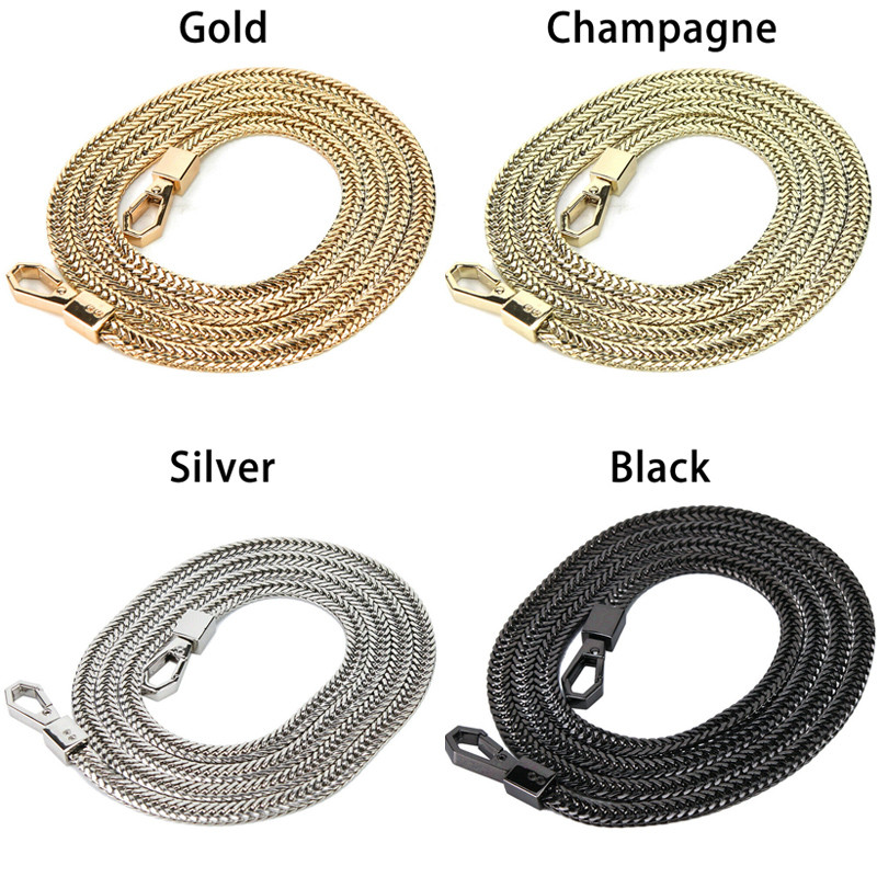 100/110/120cm remen za torbu za žene, zamjenska torbica, torba na rame, lanac, remen, zlatno srebrna, crna, ručne torbe, remen, dijelovi torbe, hardver