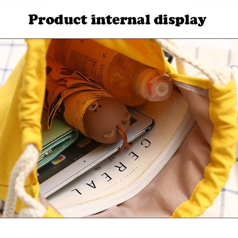 Rucsac cu șnur din pânză Geantă cu șnur de modă pentru școală, rucsac cu șnur, rucsac de școală pentru femei adolescente