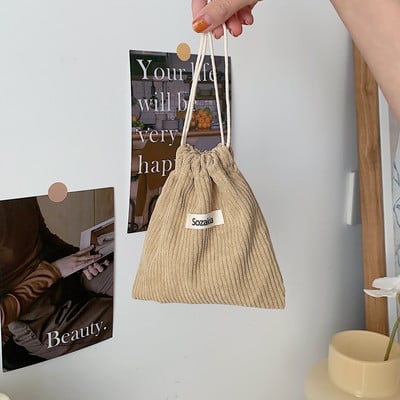 Slatka samtasta torbica za novčiće Torbica s uzicom Ručne torbice Ženski nakit Ruž za usne Kozmetička velika torbica Torbica s užetom Torbica za pohranu Torbica s uzicom