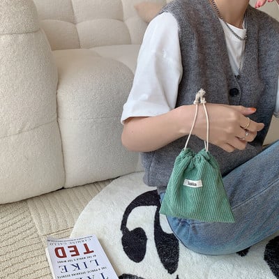 Slatka samtasta torbica za novčiće Torbica s uzicom Ručne torbice Ženski nakit Ruž za usne Kozmetička velika torbica Torbica s užetom Torbica za pohranu Torbica s uzicom