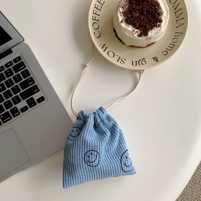 Slatka samtasta torbica za novčiće Torbica s uzicom Ručne torbice Ženski nakit Ruž za usne Kozmetička velika torbica Torbica s užetom Torbica za pohranu Torbica s uzicom