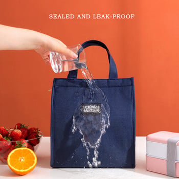 Φορητές τσάντες Oxford Lunch Bag Fresh Cooler Pouch για φοιτητές γραφείου Βολικό κουτί γεύματος Ζευγάρια Μπλε ροζ τσάντα δοχείου τροφίμων