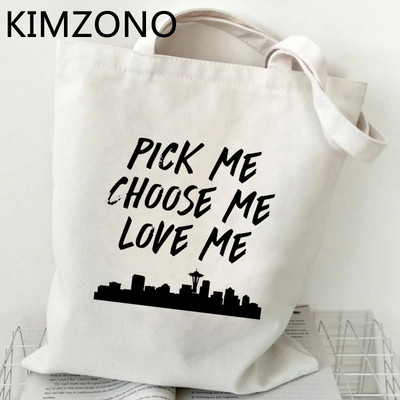 Grays Anatomy torba za kupnju pamučna torba eko torba za kupovinu namirnica boodschappentas vrećica za višekratnu upotrebu prilagođena