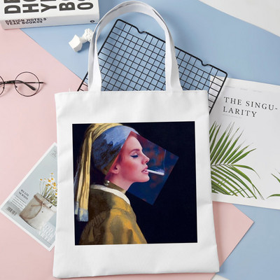 Lana Del Rey torba za kupnju bolsas de tela ručna torba shopper bolso pamučna platnena torba tkana reciclaje torba bolsa compra sac toile