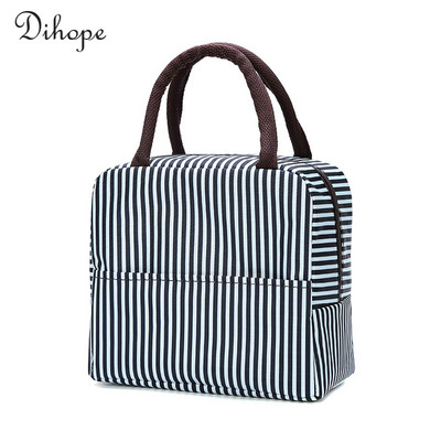 Prijenosna toplinski izolirana torba Kutija za ručak za žene, djecu, djecu, prijenosni hladnjak, ručne torbe, paket leda, torbe za piknik s hranom