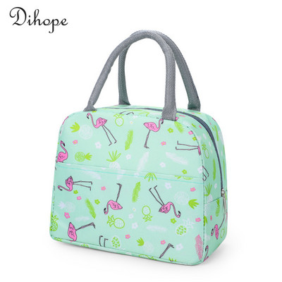 Prijenosna toplinski izolirana torba Kutija za ručak za žene, djecu, djecu, prijenosni hladnjak, ručne torbe, paket leda, torbe za piknik s hranom
