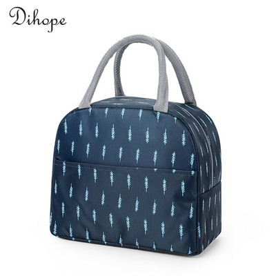 Prijenosna toplinski izolirana torba Kutija za ručak za žene, djecu, djecu, prijenosni hladnjak, ručne torbe, paket leda, torbe za piknik s hranom
