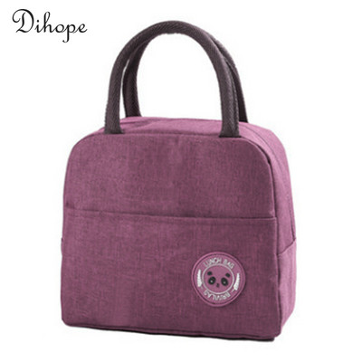 Prijenosna toplinski izolirana torba Kutija za ručak za žene, djecu, djecu, prijenosni hladnjak, ručne torbe, paket leda, torbe za piknik s hranom