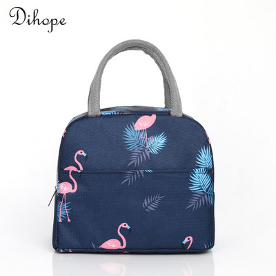 Prijenosna toplinski izolirana torba Kutija za ručak za žene, djecu, djecu, prijenosni hladnjak, ručne torbe, paket leda, torbe za piknik s hranom