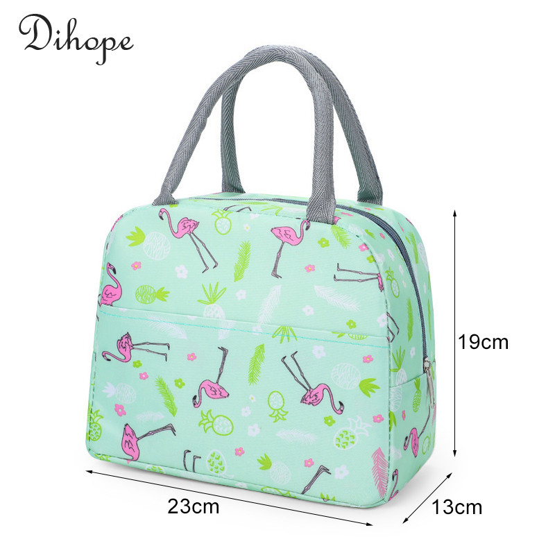 Prijenosna toplinski izolirana torba Kutija za ručak za žene, djecu, djecu, prijenosni hladnjak, ručne torbe, paket leda, torbe za piknik s hranom