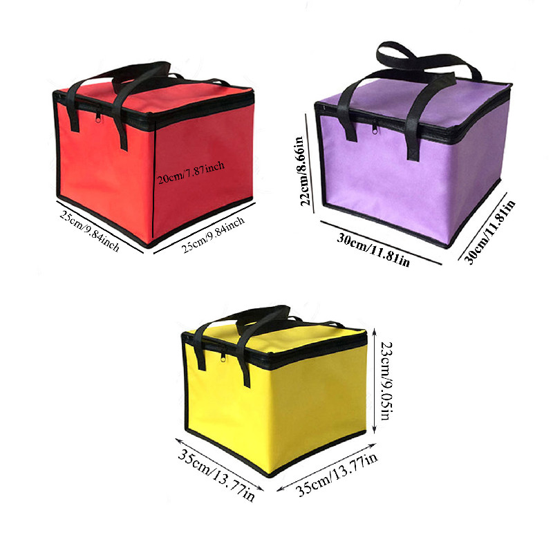 Nagy, nem szőtt hőszigetelő csomag Ebédtáska Piknik Hordozható konténeres táskák Friss jéghűtő Hordozó Élelmiszer szigetelt zacskók