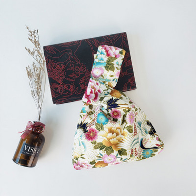 Kokvilnas japāņu stila rokas soma piedurknes mezgla maisiņš Pārnēsājams suns somiņa Audekls Tote Sieviešu soma pastaigu rokassomiņa atslēgu tālruņa maciņš