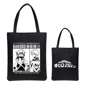 My Hero Academia Shopper τσάντα Anime Cosplay Ιαπωνική MHA Shoto τσάντα καμβά εκτύπωσης Casual Women School Shoulderbag 2021