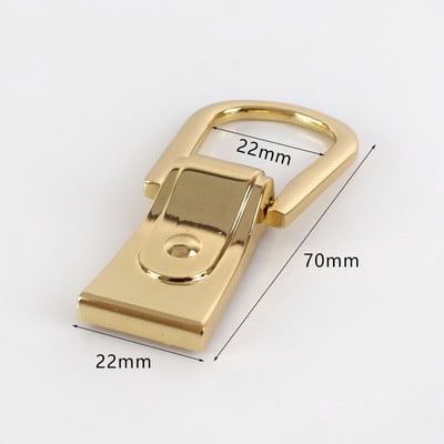 Deepeel 2/4 db D gyűrűs kampós csat táska oldalgombok barkács varrás bevonat arany fém tartozékok csavarokkal táskákhoz fogantyú csatok