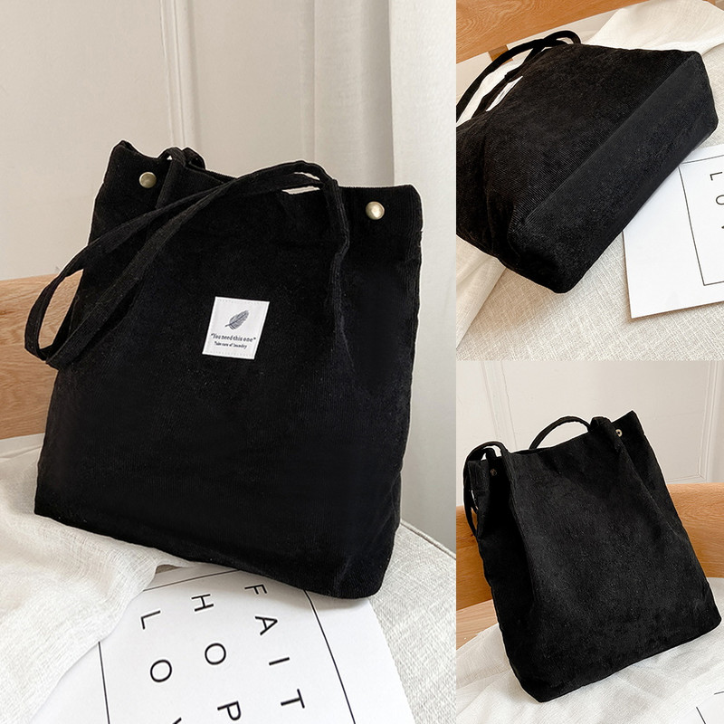 Torba za rame od samta Eko torba za kupovinu Studentska torba za knjige Ručna torba za ležerno vrijeme Putna kozmetika Ključ Mobilni telefon Tablet Računalo Torba
