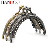 Închidere cu cadru de posetă din metal de 8,5 cm, mâner rotund pentru portofel, pentru fabricarea de accesorii pentru geanta de ambreiaj, feronerie Kiss Lock