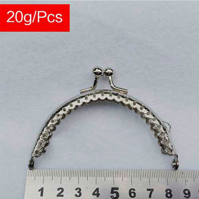 Închidere cu cadru de posetă din metal de 8,5 cm, mâner rotund pentru portofel, pentru fabricarea de accesorii pentru geanta de ambreiaj, feronerie Kiss Lock