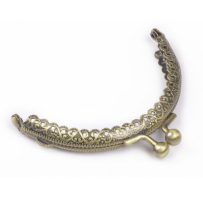 Închidere cu cadru de posetă din metal de 8,5 cm, mâner rotund pentru portofel, pentru fabricarea de accesorii pentru geanta de ambreiaj, feronerie Kiss Lock